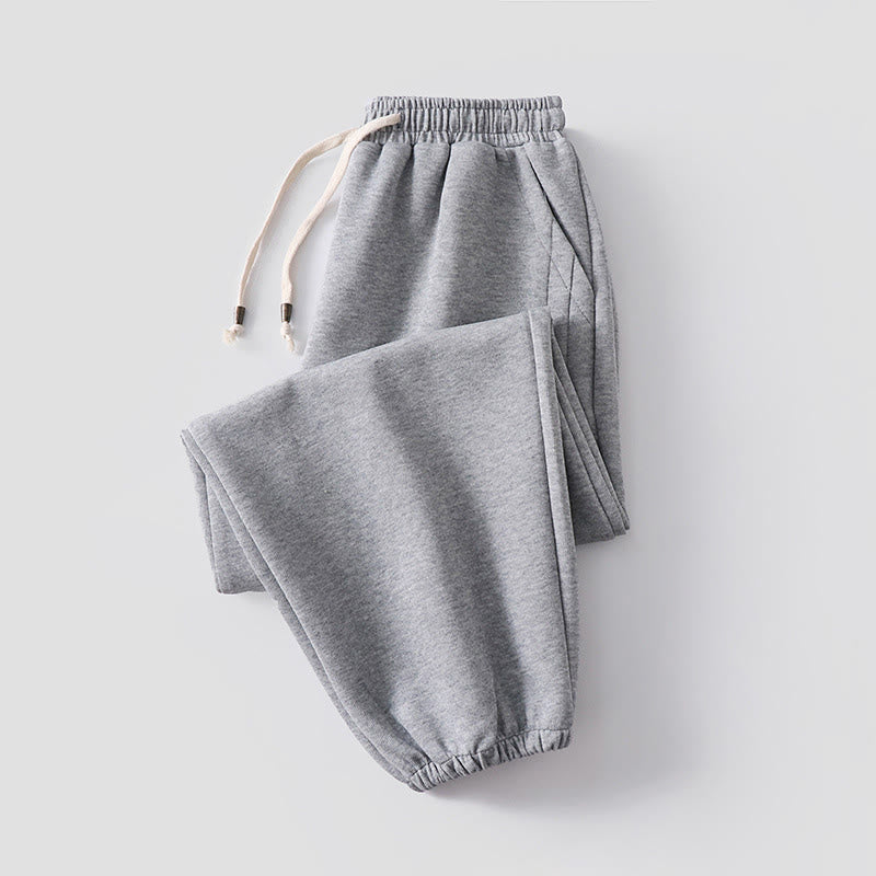 Buddha Stones Herbst/Winter Herren-Haremshose aus Baumwolle mit Taschen, einfarbig, Kordelzug, normal geschnitten, fleecegefüttert, elastischer Bund - Hellgrau (mit Fleece gefütterte Version) - US/ UK/AU54, EU64 (9XL) - image 17