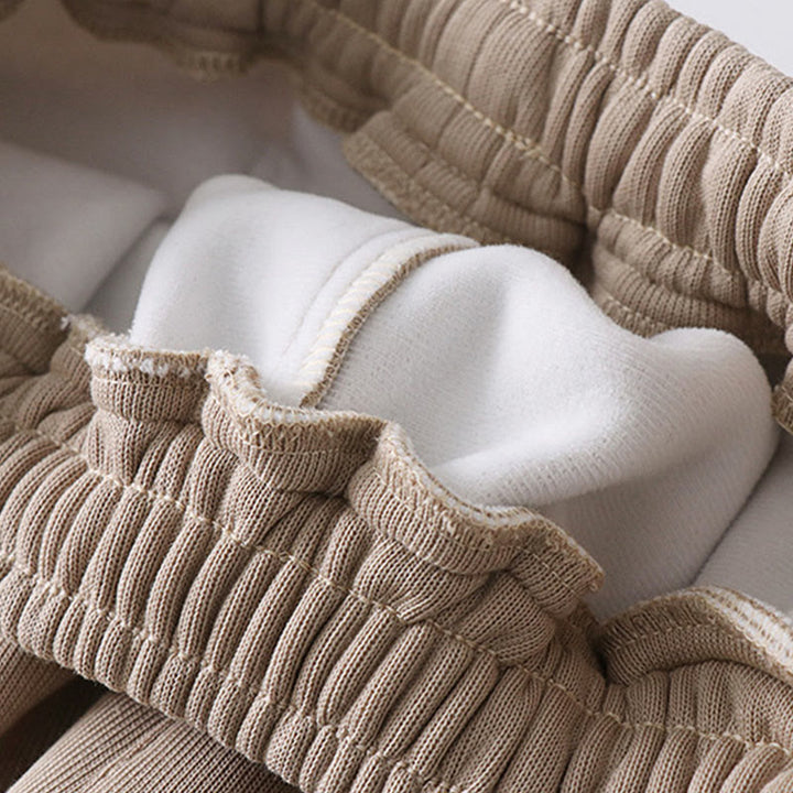 Buddha Stones Herbst/Winter Herren-Haremshose aus Baumwolle mit Taschen, einfarbig, Kordelzug, normal geschnitten, fleecegefüttert, elastischer Bund - image 14