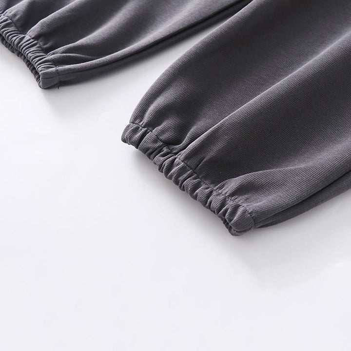 Buddha Stones Herbst/Winter Herren-Haremshose aus Baumwolle mit Taschen, einfarbig, Kordelzug, normal geschnitten, fleecegefüttert, elastischer Bund - image 6