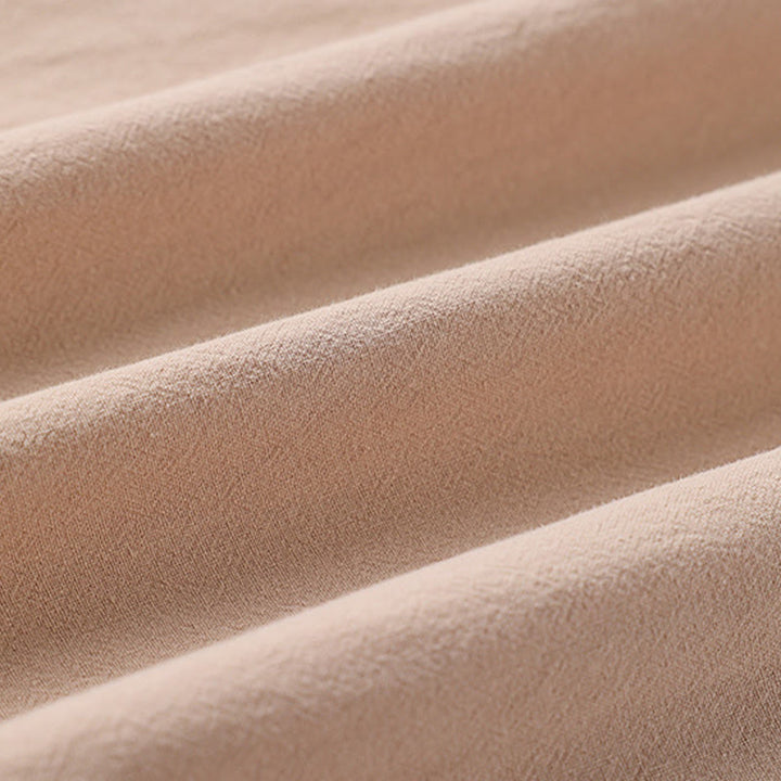 Buddha Stones Frühling Herbst Einfarbig Langärmeliger, mittellanger Kimono mit offener Vorderseite für Herren - image 7