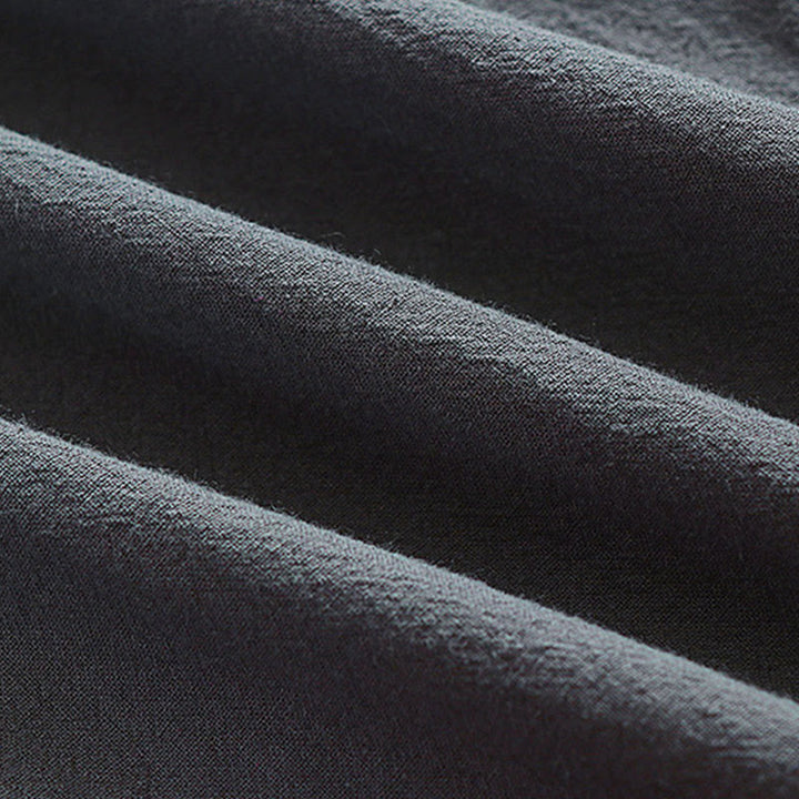 Buddha Stones 2-teiliger Wudang Herbst-Kimono für Herren, einfarbig, langärmelig, taoistisch, ärmellos, mit Schnürung, Zeremonienanzug - image 8