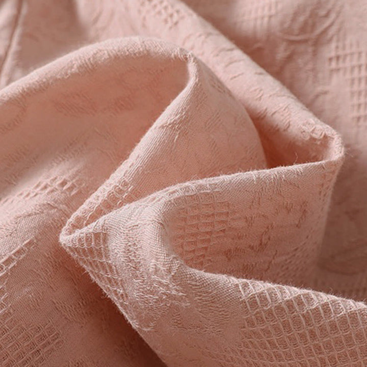 Buddha Stones Herbst-Jacquard-Hoodie mit Knöpfen, langärmelig, aus Baumwolle, Damen - image 17