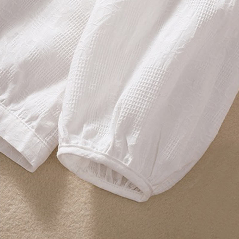 Buddha Stones Herbst-Jacquard-Hoodie mit Knöpfen, langärmelig, aus Baumwolle, Damen - image 28