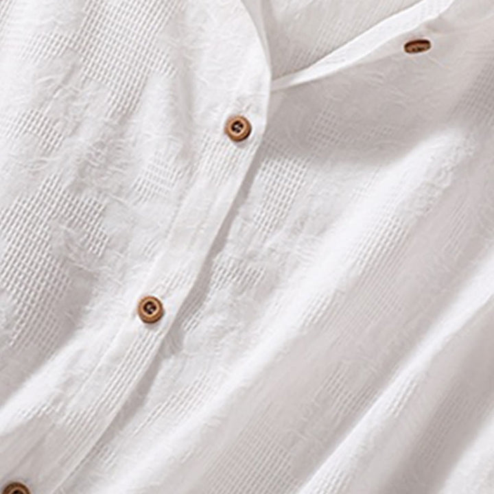 Buddha Stones Herbst-Jacquard-Hoodie mit Knöpfen, langärmelig, aus Baumwolle, Damen - image 24