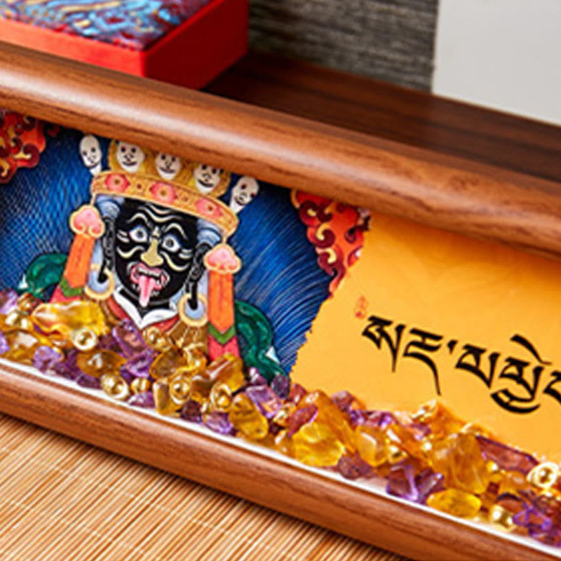 Buddha Stones, Om Mani Padme Hum, Buddha, goldener Barren, Thangka, Fotorahmen, Ornament, Heimdekoration - image 1