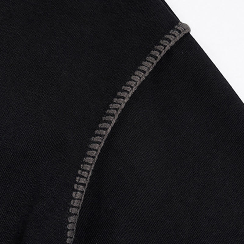 Buddha Stones Herbst Polo Kragen Knopf Herren Sweatshirt Baumwollpullover - image 8