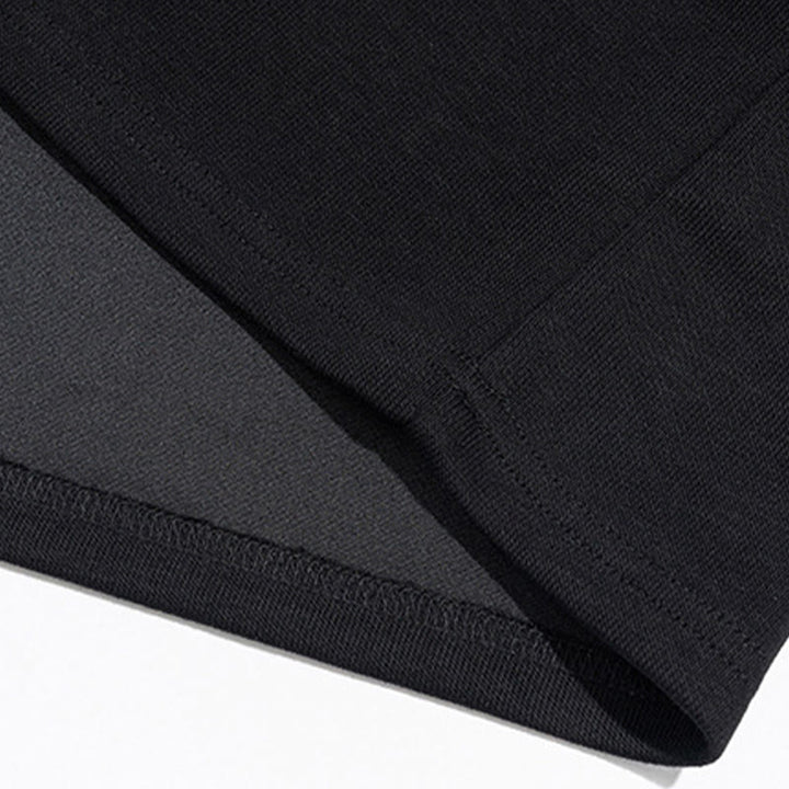 Buddha Stones Herbst Polo Kragen Knopf Herren Sweatshirt Baumwollpullover - image 9