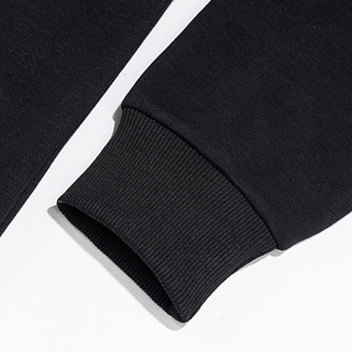 Buddha Stones Herbst Polo Kragen Knopf Herren Sweatshirt Baumwollpullover - image 10