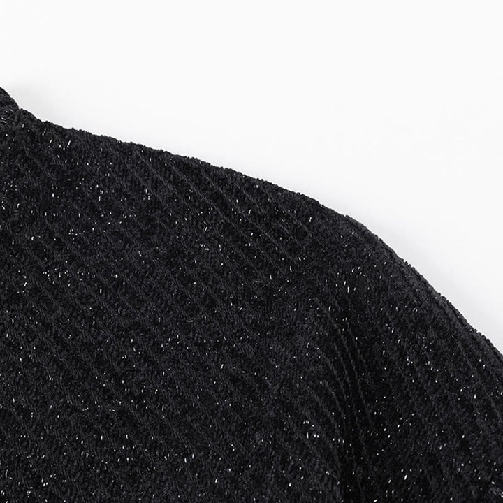 Buddha Stones Herbst-Sweatshirt mit Rundhalsausschnitt, Streifen und Knöpfen für Herren - image 6