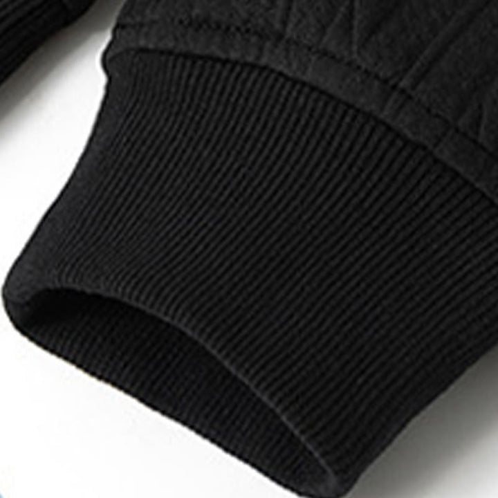 Buddha Stones ​​Herbst/Winter-Hoodie mit Knöpfen, gedrehtem Design und langen Ärmeln für Herren - image 12