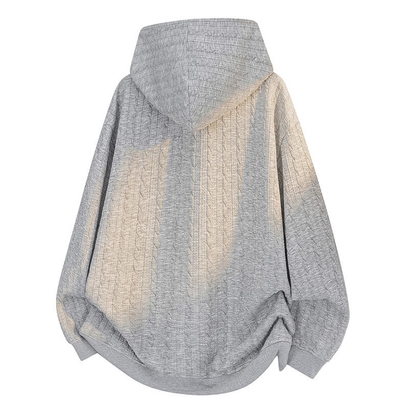 Buddha Stones ​​Herbst/Winter-Hoodie mit Knöpfen, gedrehtem Design und langen Ärmeln für Herren - image 1