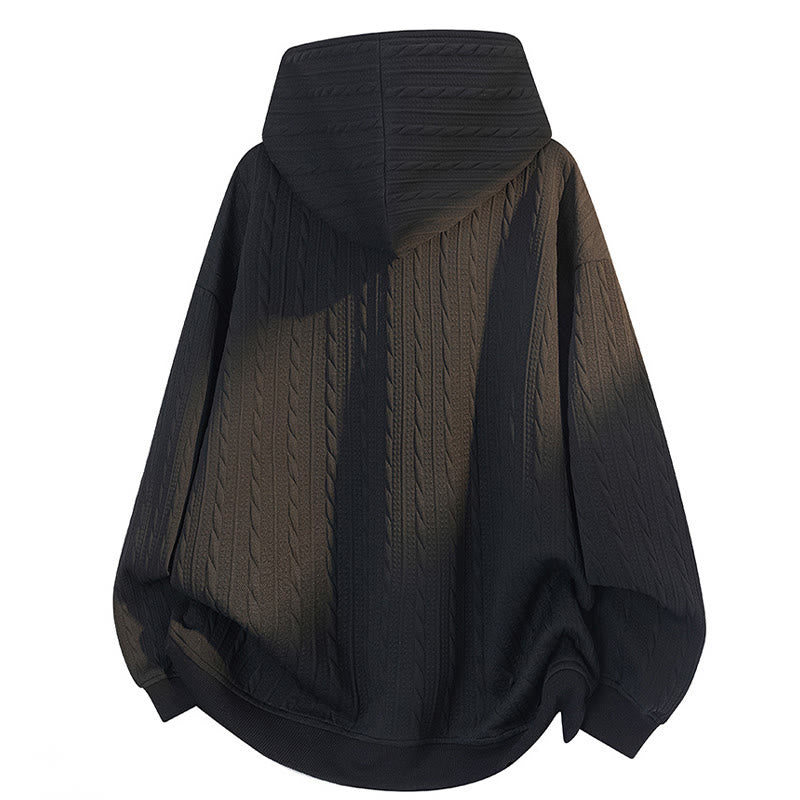 Buddha Stones ​​Herbst/Winter-Hoodie mit Knöpfen, gedrehtem Design und langen Ärmeln für Herren - image 8