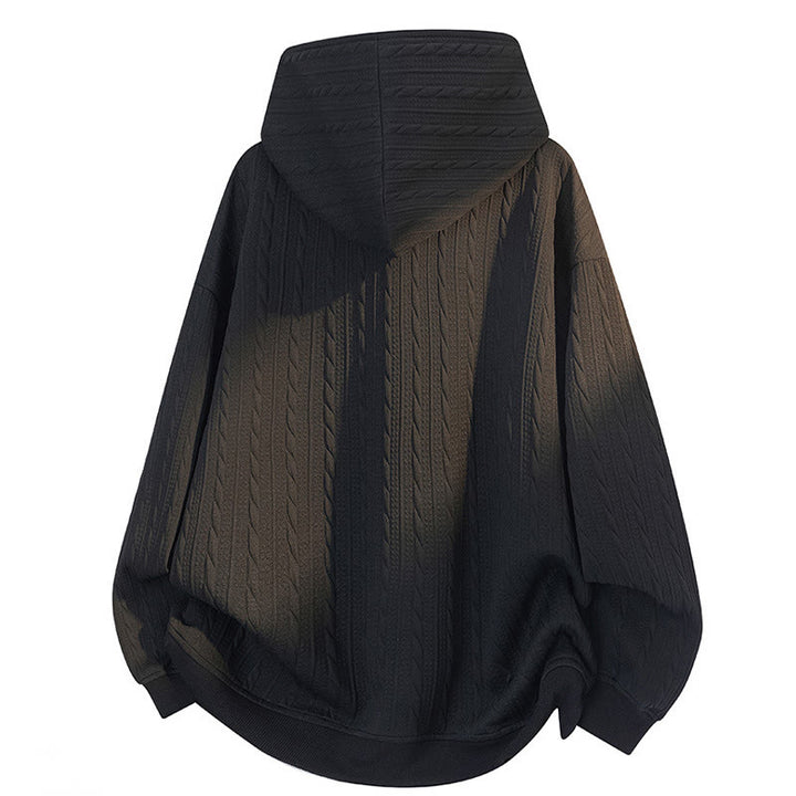 Buddha Stones ​​Herbst/Winter-Hoodie mit Knöpfen, gedrehtem Design und langen Ärmeln für Herren - image 8