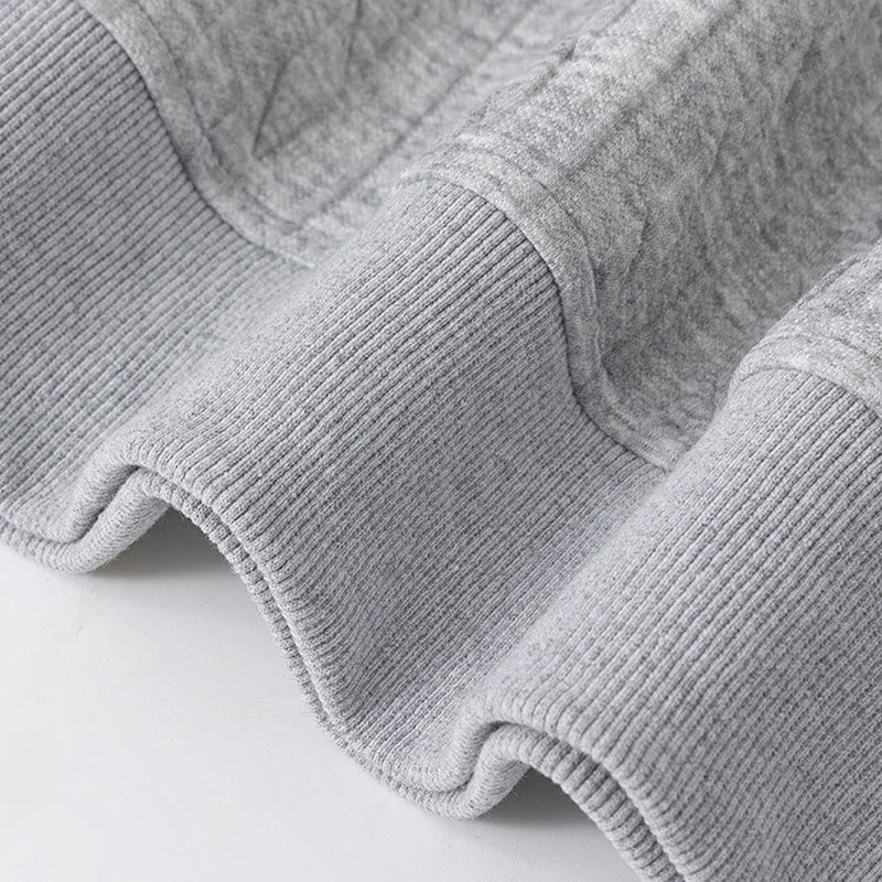 Buddha Stones ​​Herbst/Winter-Hoodie mit Knöpfen, gedrehtem Design und langen Ärmeln für Herren - image 4