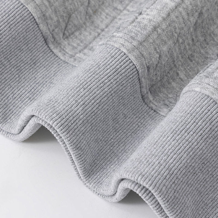 Buddha Stones ​​Herbst/Winter-Hoodie mit Knöpfen, gedrehtem Design und langen Ärmeln für Herren - image 4