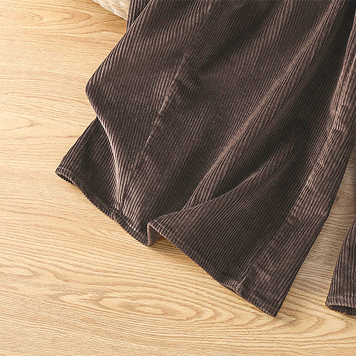 Buddha Stones Cordhose mit elastischem Bund, Damen, 7-8 Zoll lang, weites Bein, kurze Länge. - image 17