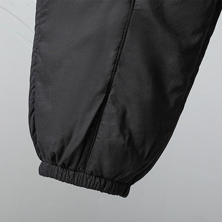 Buddha Stones Winter Elastischer Bund Baumwolle Thermohose Damen Cropped 7-8 Länge Haremshose mit Taschen - image 23