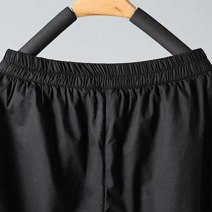 Buddha Stones Winter Elastischer Bund Baumwolle Thermohose Damen Cropped 7-8 Länge Haremshose mit Taschen - image 20