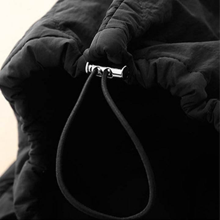 Buddha Stones Winter Curved Lines Elastischer Bund Kordelzug Baumwoll-Thermohose für Damen mit Taschen - image 15