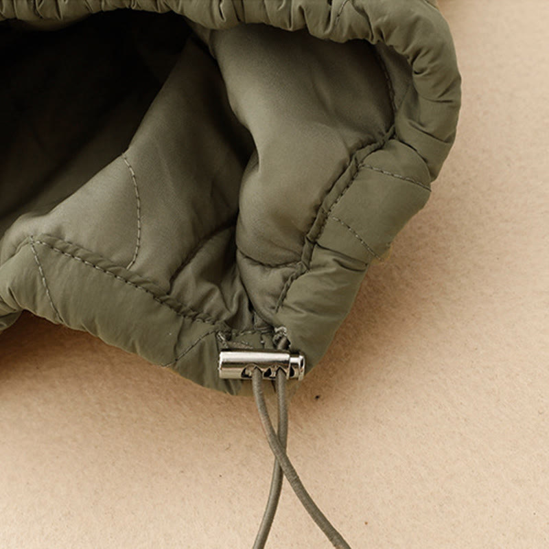 Buddha Stones Winter Curved Lines Elastischer Bund Kordelzug Baumwoll-Thermohose für Damen mit Taschen - image 8