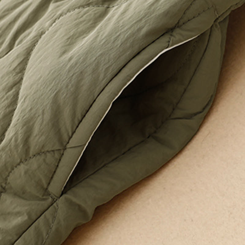 Buddha Stones Winter Curved Lines Elastischer Bund Kordelzug Baumwoll-Thermohose für Damen mit Taschen - image 5