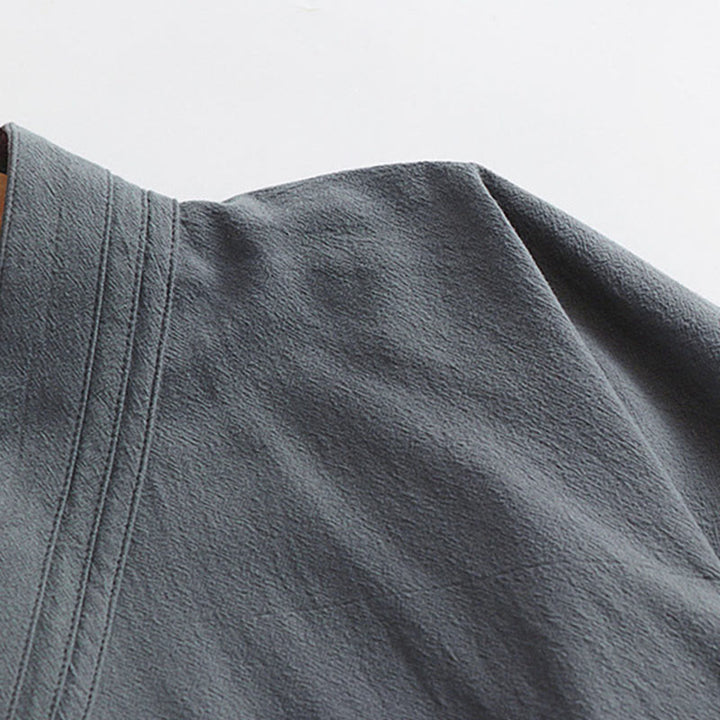 Buddha Stones ​​Wudang Traditionelle Tai Chi Zeremonie Dreiviertelärmel Taoistisches Herren-Langgewand - image 6