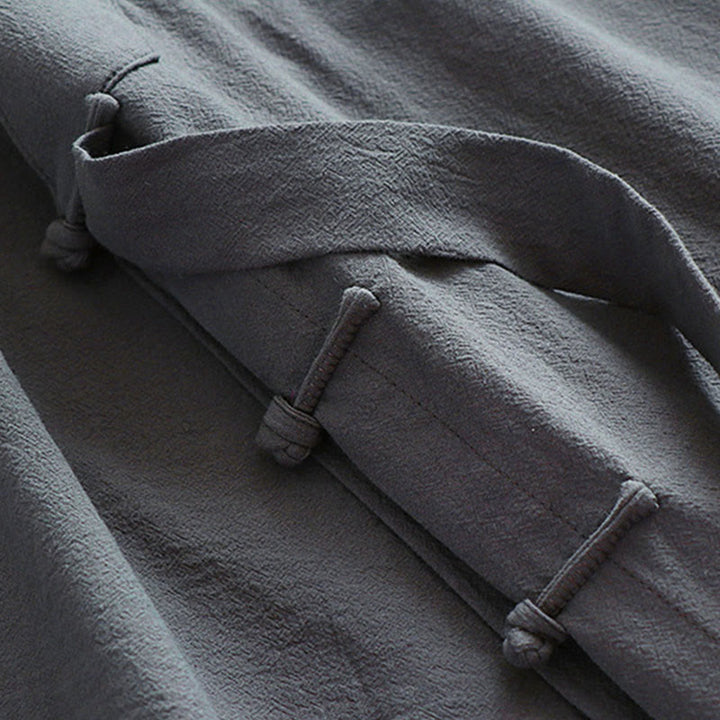 Buddha Stones ​​Wudang Traditionelle Tai Chi Zeremonie Dreiviertelärmel Taoistisches Herren-Langgewand - image 8