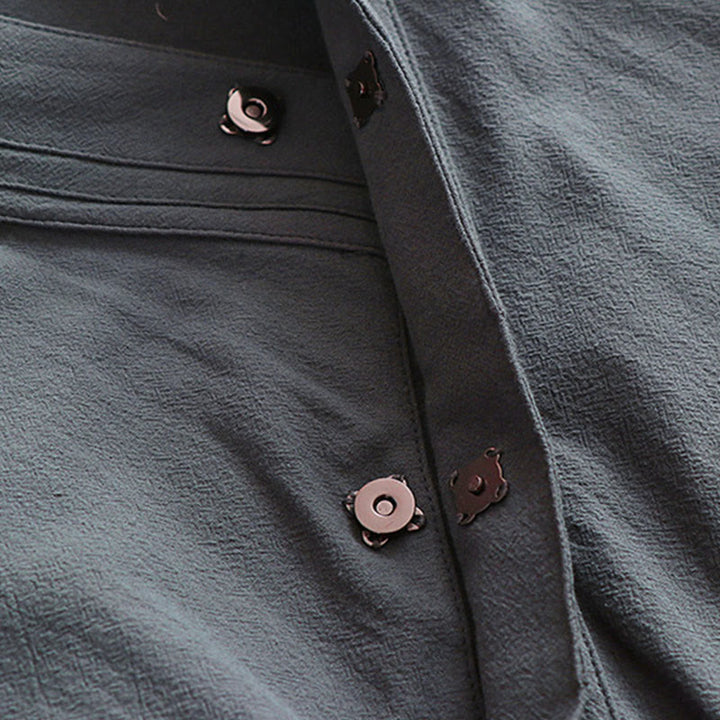 Buddha Stones ​​Wudang Traditionelle Tai Chi Zeremonie Dreiviertelärmel Taoistisches Herren-Langgewand - image 7