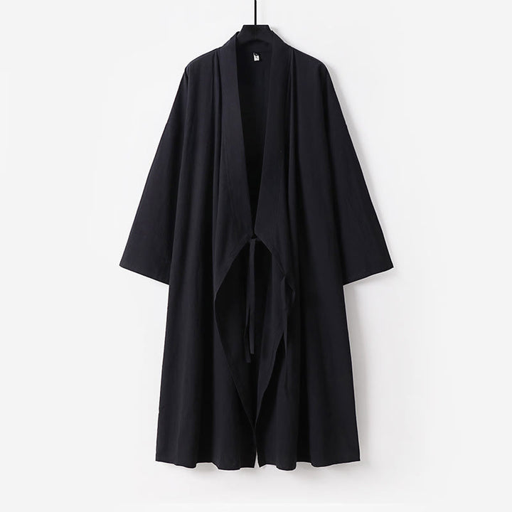 Buddha Stones ​​Wudang Traditionelle Tai Chi Kampfkunst Zeremonie Langärmeliger taoistischer Herren-Gewand - Schwarz - US/ UK/AU54, EU64 (9XL) - image 14