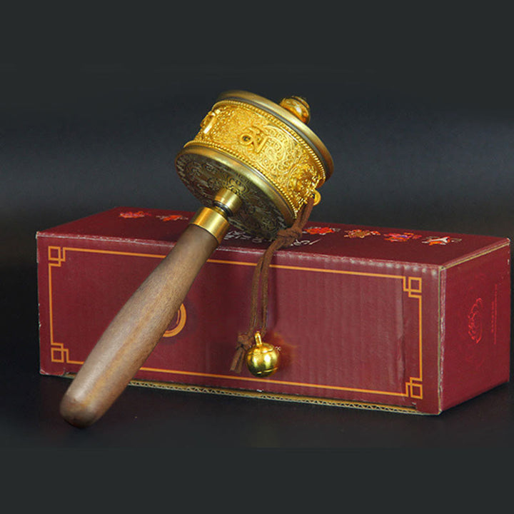 Tibetische Glücksgebetsmühle, Dekoration mit sechs wahren Worten - image 10