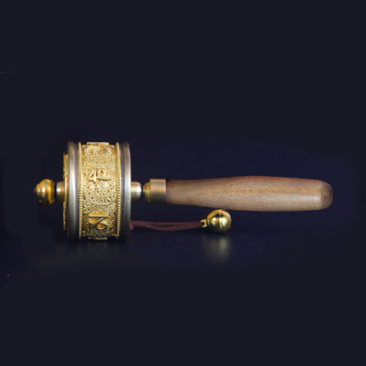 Tibetische Glücksgebetsmühle, Dekoration mit sechs wahren Worten - image 4