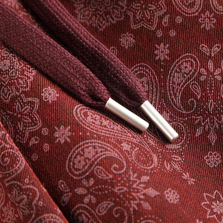 Buddha Stones Freizeithose mit Blumenmuster, weites Bein, Taschen, aus Polyester, Damen - image 7