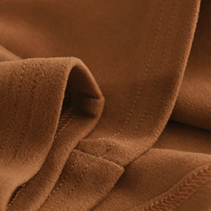 Buddha Stones Winter-Hoodie für Damen, einfarbig, aus dicker Baumwolle, langärmlig, mit Kapuze - image 5