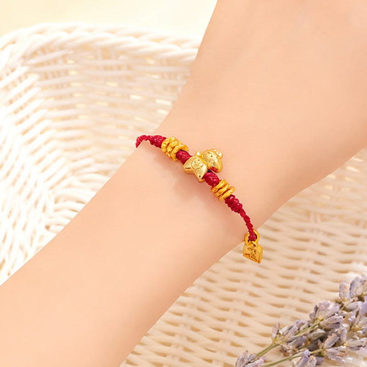 Buddha Stones ​​– Jahr des Pferdes – Erfolg und Stärke – Geflochtenes Armband, verstellbar - image 2