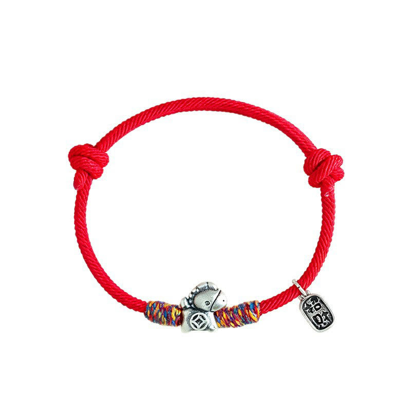 Buddha Stones, 999 Sterling Silber, Jahr des Pferdes, Fu-Zeichen, Glücksbringer-Armband - image 13