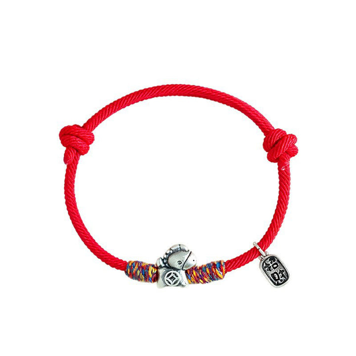 Buddha Stones, 999 Sterling Silber, Jahr des Pferdes, Fu-Zeichen, Glücksbringer-Armband - image 13