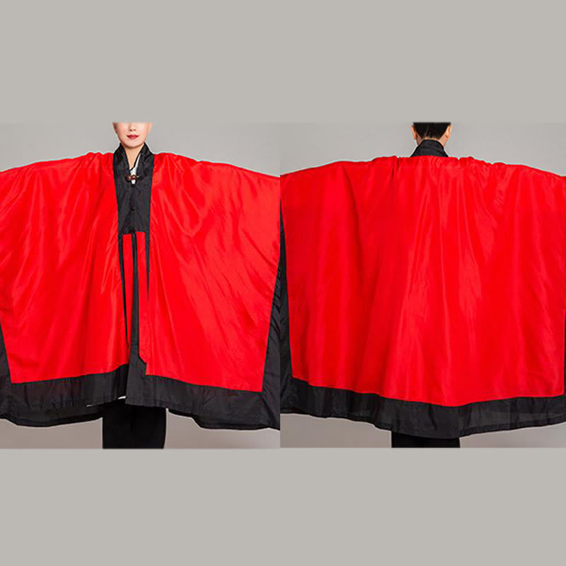 Buddha Stones ​​Wudang Einfarbig Lang Weite Ärmel Unisex Taoistische Robe Kimono für Qigong Tai Chi Zeremonie - image 15