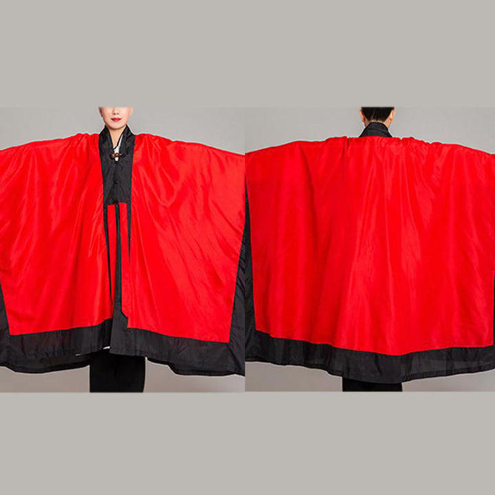 Buddha Stones ​​Wudang Einfarbig Lang Weite Ärmel Unisex Taoistische Robe Kimono für Qigong Tai Chi Zeremonie - image 15