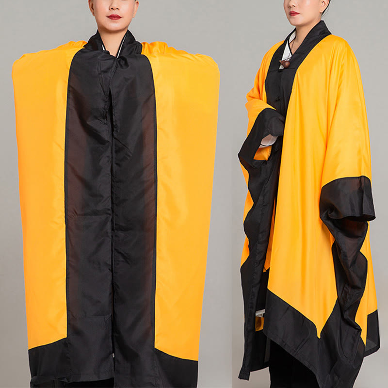 Buddha Stones ​​Wudang Einfarbig Lang Weite Ärmel Unisex Taoistische Robe Kimono für Qigong Tai Chi Zeremonie - image 4