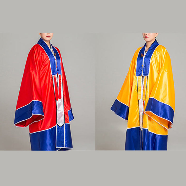 Buddha Stones ​​Wudang Kranich Stickerei Langer weitärmeliger Unisex Taoistischer Robenkimono für Qigong Tai Chi Zeremonie - image 19