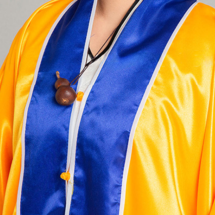 Buddha Stones ​​Wudang Kranich Stickerei Langer weitärmeliger Unisex Taoistischer Robenkimono für Qigong Tai Chi Zeremonie - image 13