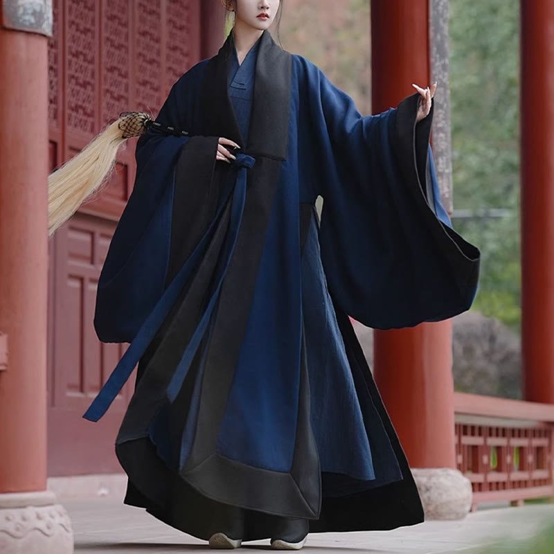Buddha Stones ​​Herbst Winter Wudang Traditionelle Tai Chi Kampfkunst Zeremonie Leinen Langarm Unisex Taoistische Robe - image 1