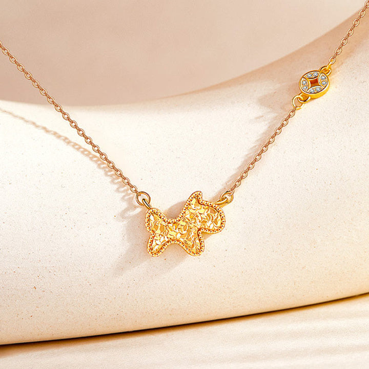 Buddha Stones ​​Jahr des Pferdes Chinesisches Tierkreiszeichen 925 Sterling Silber Münzdesign Segenskette Anhänger - image 4