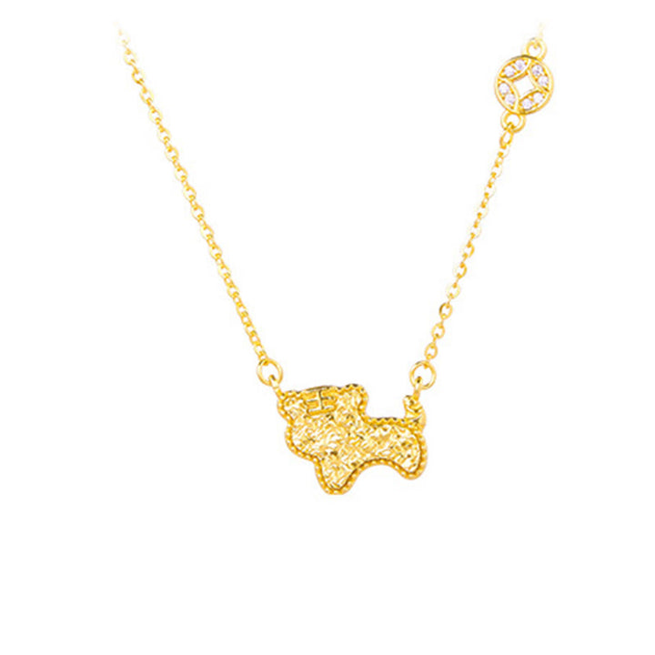 Buddha Stones ​​Jahr des Pferdes Chinesisches Tierkreiszeichen 925 Sterling Silber Münzdesign Segenskette Anhänger - Tiger - Silber (Segen ♥ Schutz) - image 15