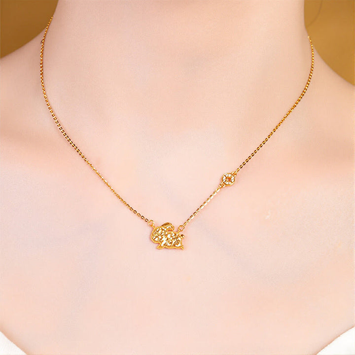 Buddha Stones ​​Jahr des Pferdes Chinesisches Tierkreiszeichen 925 Sterling Silber Münzdesign Segenskette Anhänger - image 18