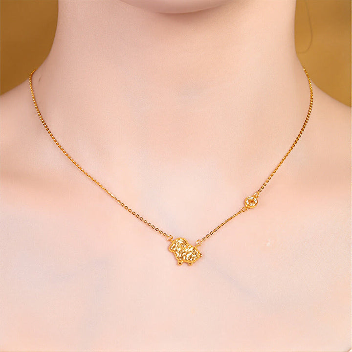 Buddha Stones ​​Jahr des Pferdes Chinesisches Tierkreiszeichen 925 Sterling Silber Münzdesign Segenskette Anhänger - image 24