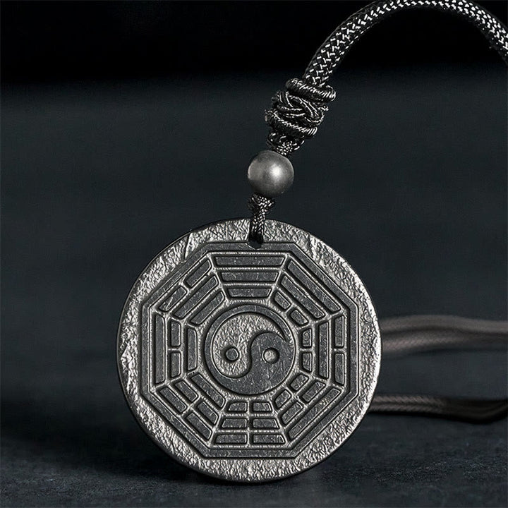 Buddha Stones aus authentischem Shungit, Yin-Yang-Bagua-Schutzsymbol - Schungitstein (Schutz ♥ Erdung) - 35-40 mm - image 0