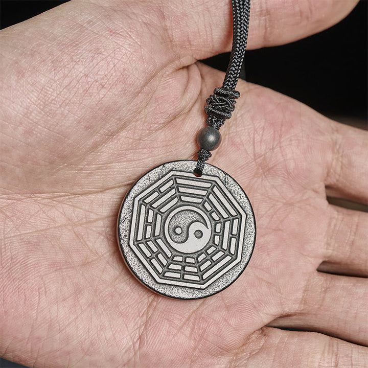 Buddha Stones aus authentischem Shungit, Yin-Yang-Bagua-Schutzsymbol - image 8