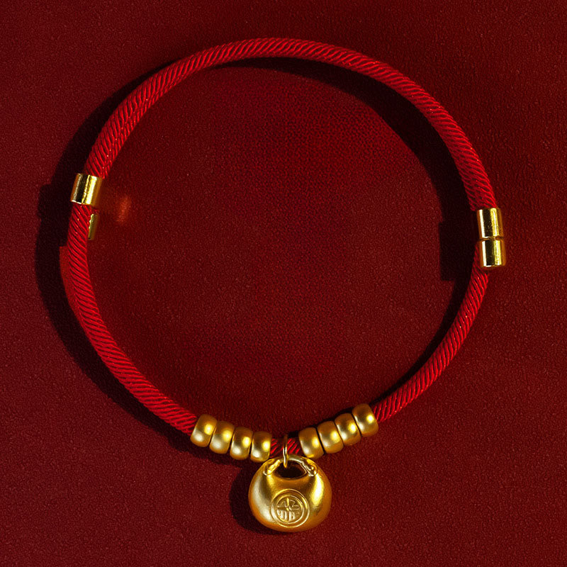 Buddha Stones ​​Rote Perlenkette Schutz Verstellbares Halsband für Katzen und kleine Hunde - image 1
