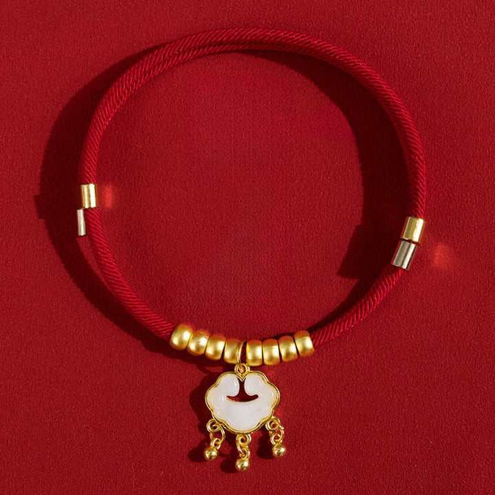 Buddha Stones ​​Rote Perlenkette Schutz Verstellbares Halsband für Katzen und kleine Hunde - Glasanhänger - 25-50 cm - image 12